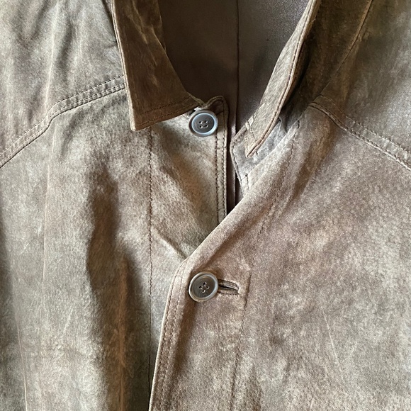 Men's Denver Hayes Taupe Suede Jacket XXL - Picture 2 of 8